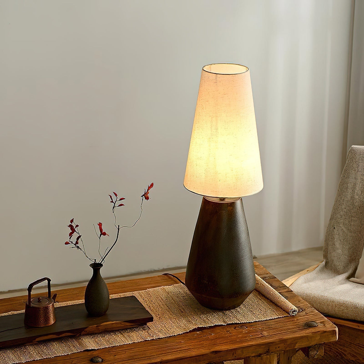 GlossyHaven - Ceramic Table Lamp