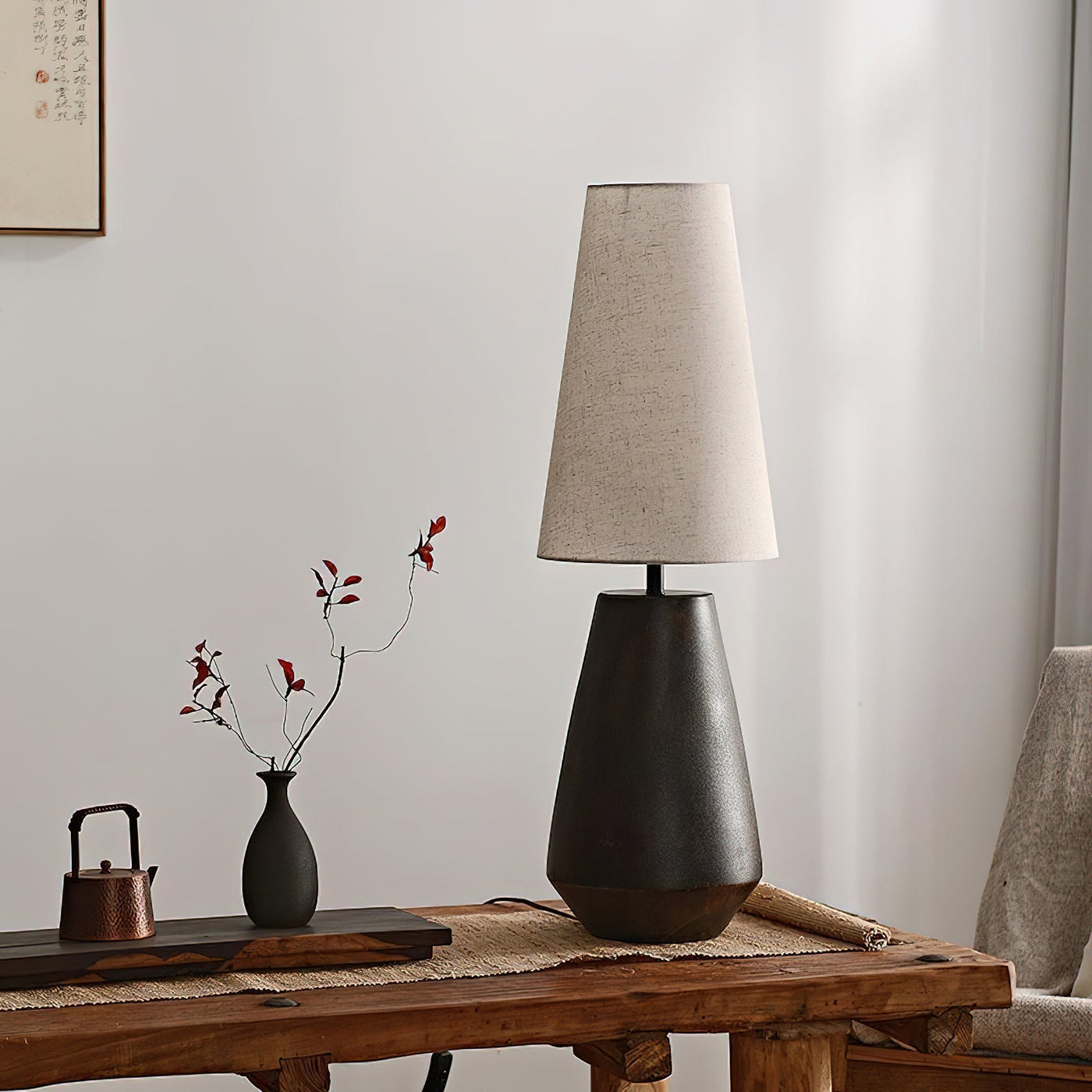 GlossyHaven - Ceramic Table Lamp