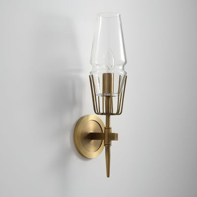 GoldGleam – Elegant Black and Gold Wall Lamp for a Luxe Look