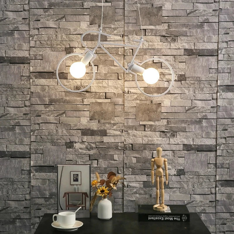 CycleLume – Sleek Bicycle-Inspired LED Pendant Light