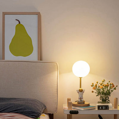 MoonGlow - Creative Table Lamp with Moon Shape and LED Light