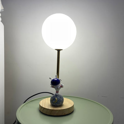 MoonGlow - Creative Table Lamp with Moon Shape and LED Light
