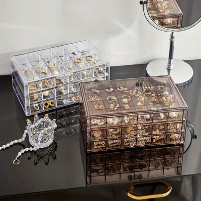 JewelVault - 3-Layer Ring & Earring Organizer