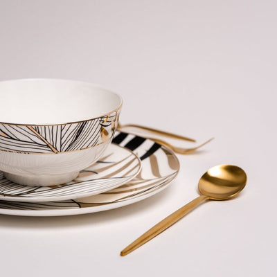 MidnightDine - Luxe Black Plate Set