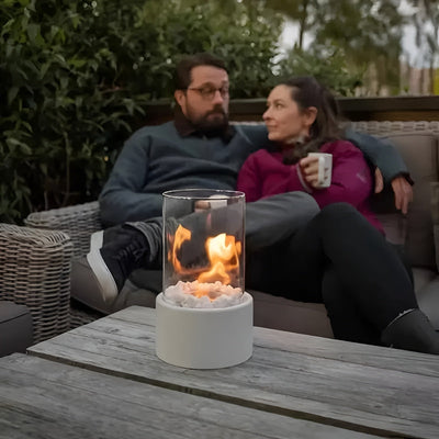 Portable Mini Fireplace - Stylish Outdoor Heater with Clean Bioethanol Fuel