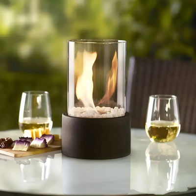 Portable Mini Fireplace - Stylish Outdoor Heater with Clean Bioethanol Fuel