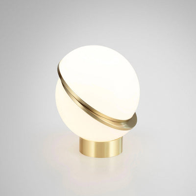 LuxeMoonbeam - Table Lamp with Unique Crescent Design and Cozy Radiance