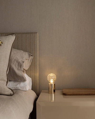 LuxeSphere - Table Lamp with Lustrous Crystal Ball and Soft Lighting