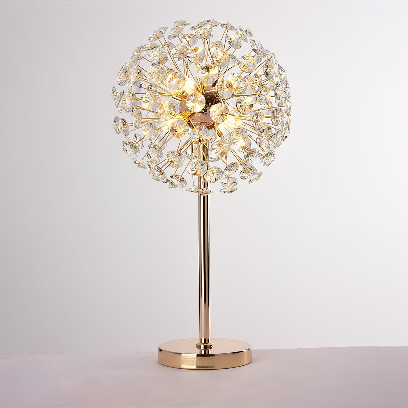 BloomSphere – Elegant Dandelion Crystal Table Lamp