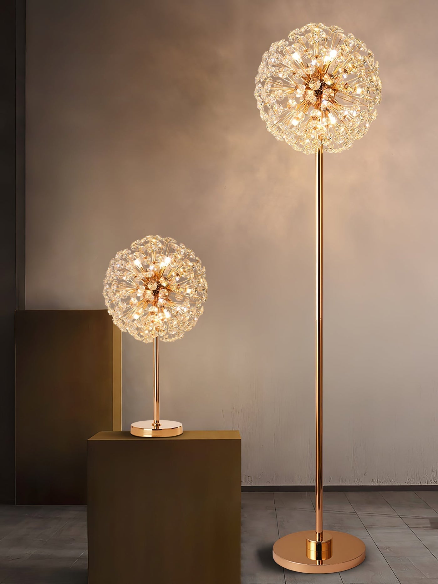 BloomSphere – Elegant Dandelion Crystal Table Lamp