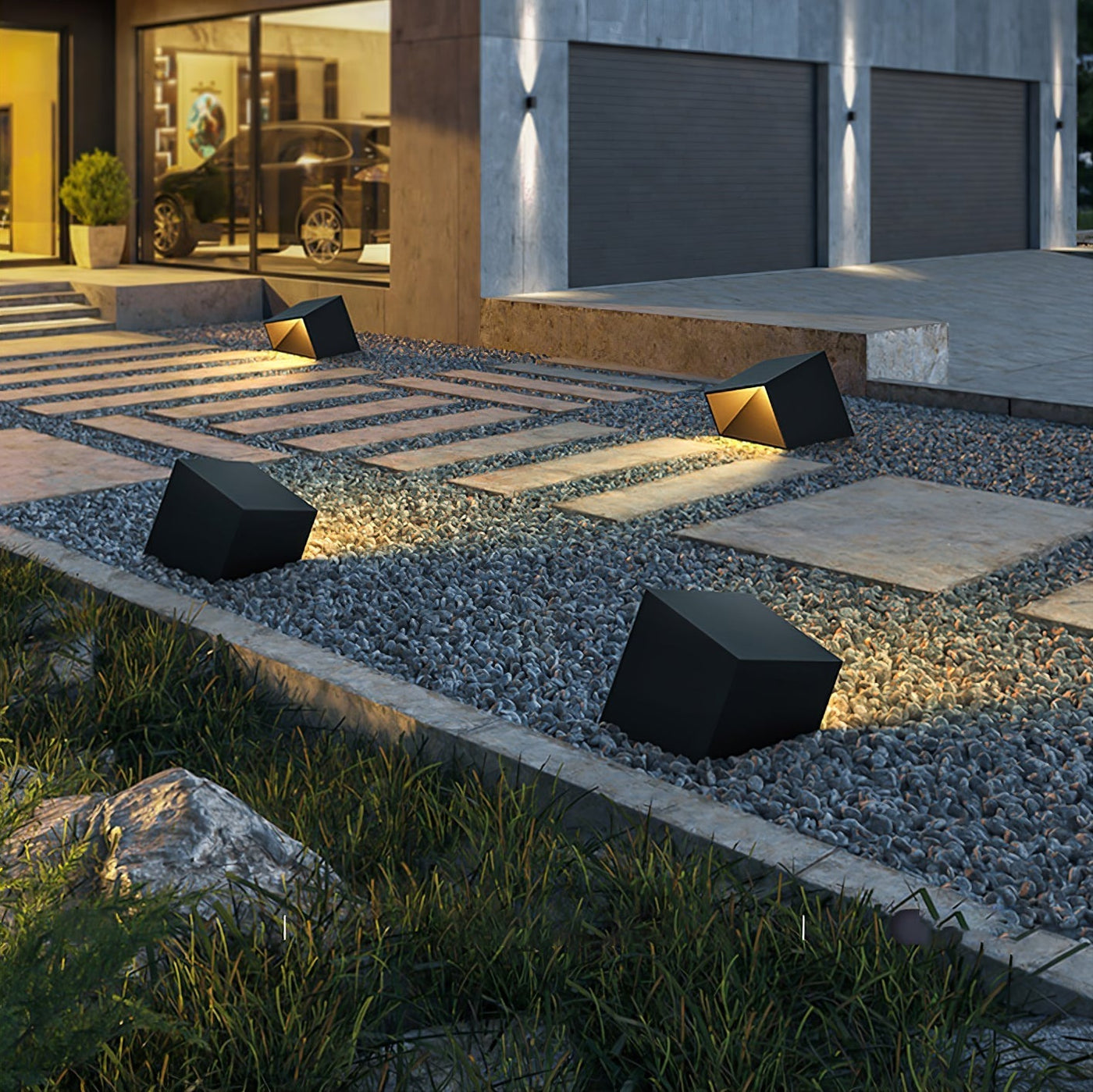 Cube Garden - Solar Outdoor Light with Integrated LED for Garden Spaces