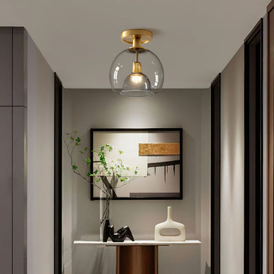 EssenceGray – Minimalist Glass Ceiling Lamp