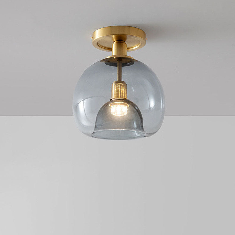 EssenceGray – Minimalist Glass Ceiling Lamp