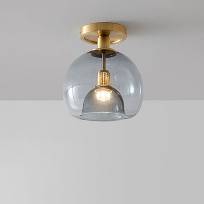 EssenceGray – Minimalist Glass Ceiling Lamp