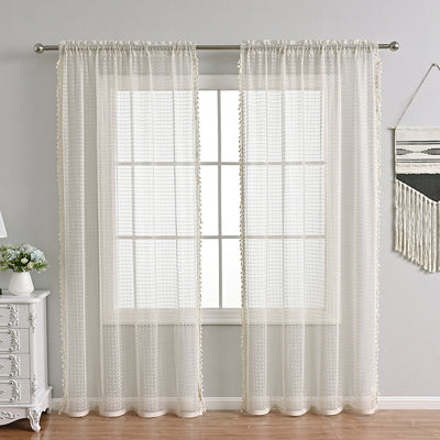 LuxeDrape – Soft Beige Voile for Sophisticated Spaces