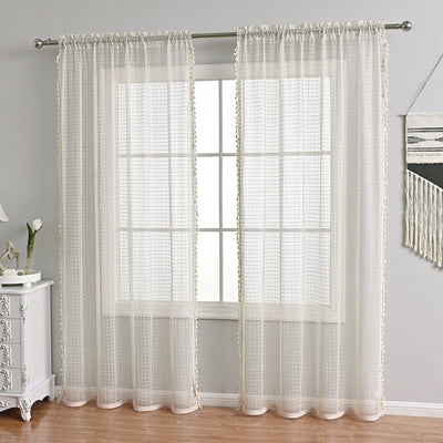 LuxeDrape – Soft Beige Voile for Sophisticated Spaces