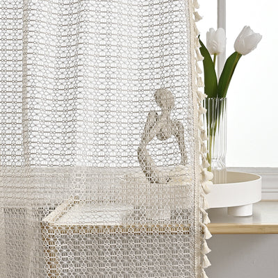 LuxeDrape – Soft Beige Voile for Sophisticated Spaces