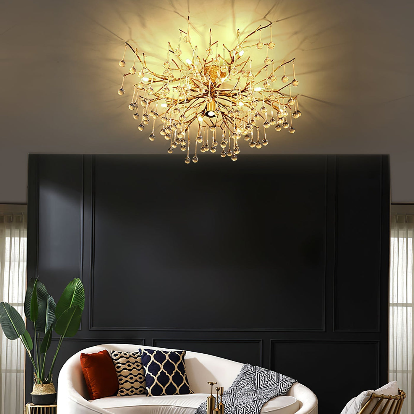 DivinoAura - Timeless Ceiling Light with Luxurious Finish and Soft Light