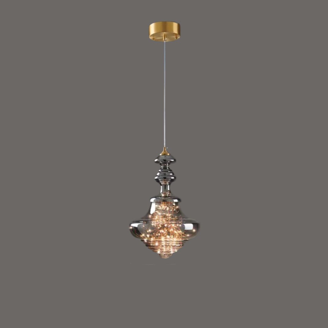 NebulaGlow - Grey Hanging Lamp