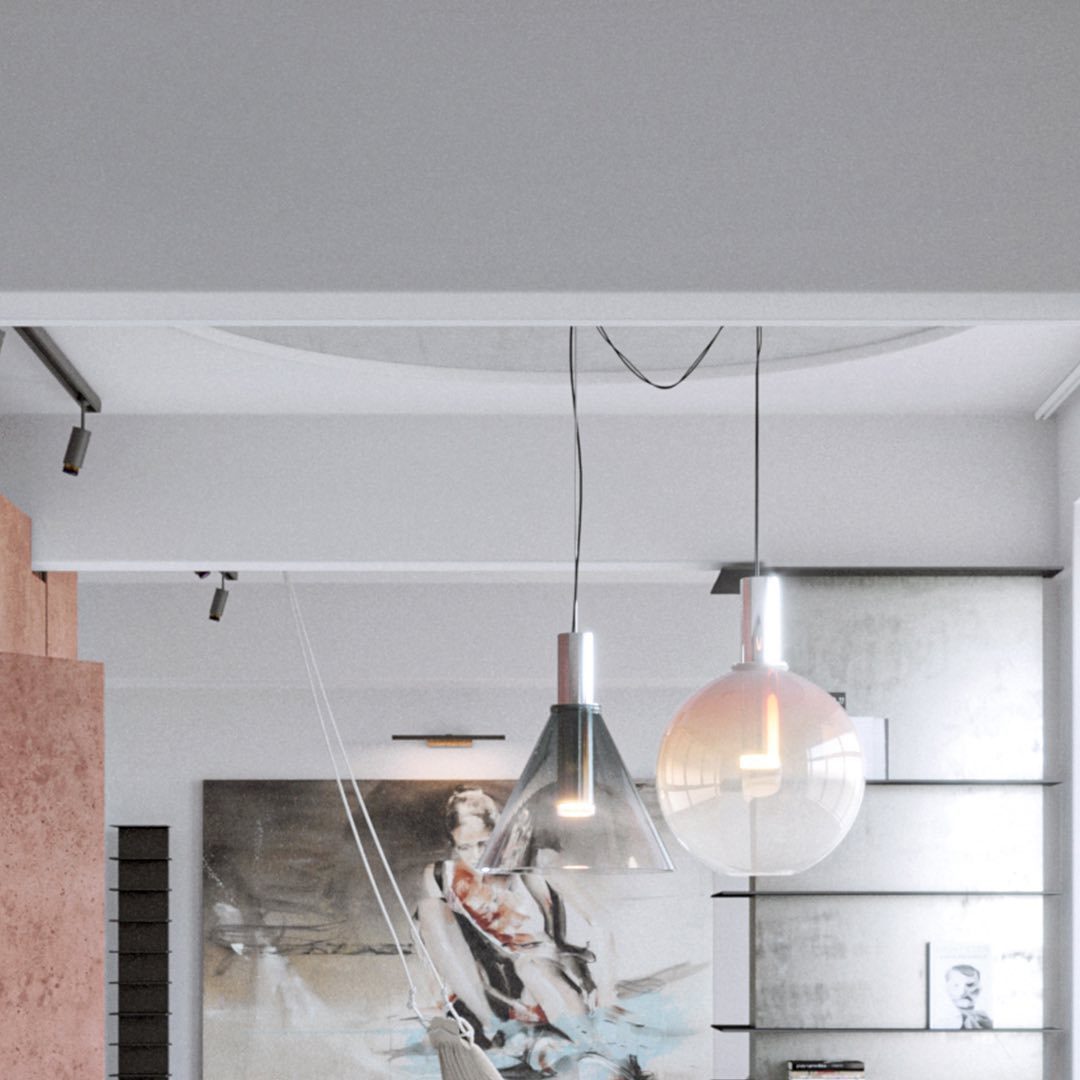 OpalGlow - Elegant Ceiling Lamp