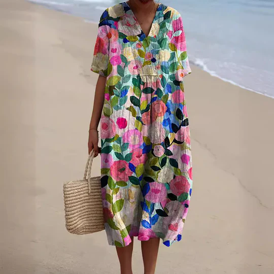 Elegant Georgina Dress for Spring – Lightweight and Comfortable Women's Fashion