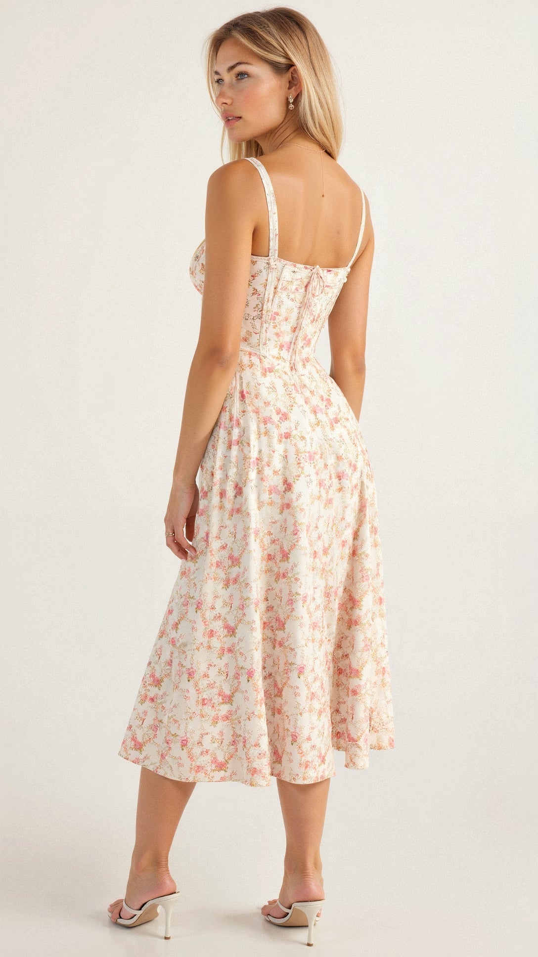 Elegant Kiana Midi Dress with Corset – Flattering Fit for Any Occasion