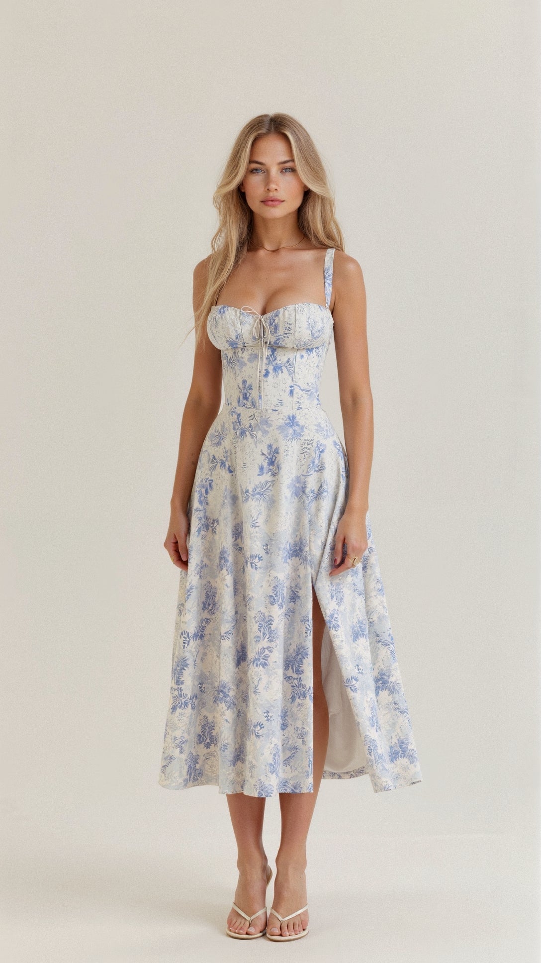 Elegant Kiana Midi Dress with Corset – Flattering Fit for Any Occasion