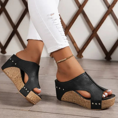 Elegant Orthopedic Women's Sandals with Padded Support and Shock-Absorbing Sole – Comfortable Daily Wear