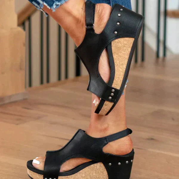 Elegant Women's Wedge Heel Sandals for All-Day Comfort and Style - Versatile and Supportive Footwear
