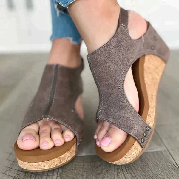 Elegant Women's Wedge Heel Sandals for All-Day Comfort and Style - Versatile and Supportive Footwear