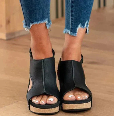 Elegant Women's Wedge Heel Sandals for All-Day Comfort and Style - Versatile and Supportive Footwear