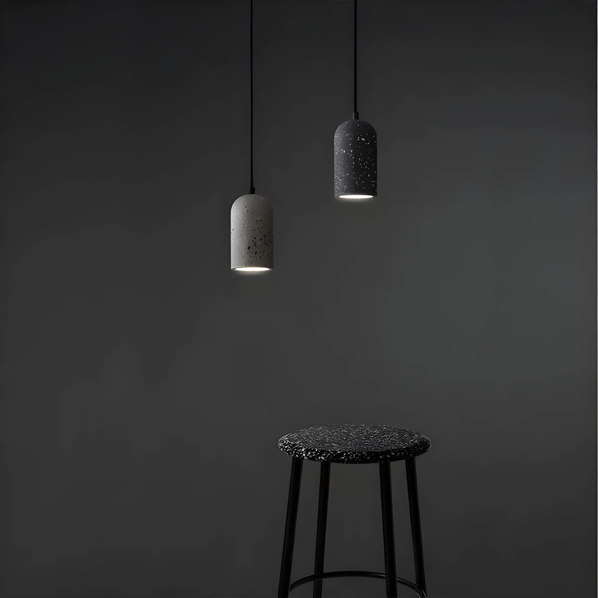 IronBeam - Forged Concrete Hanging Lamp