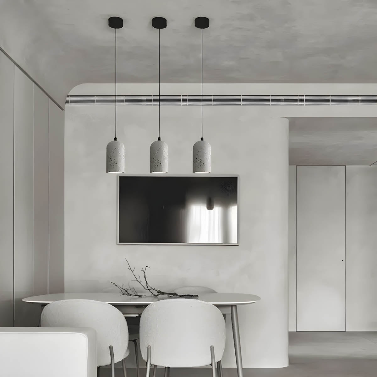 IronBeam - Forged Concrete Hanging Lamp
