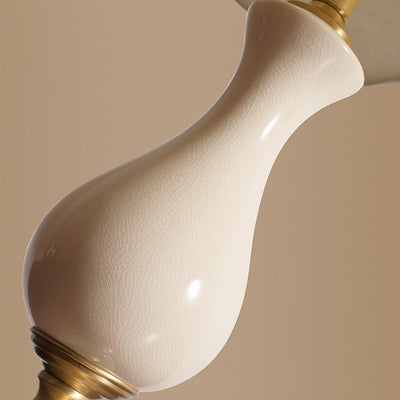 LuxeCraft – Elegant Ceramic and Brass Table Lamp
