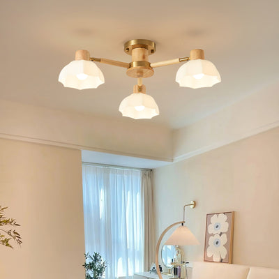 FloraAura - Ceiling Lamp with Flower Shape and Cozy Light Spread