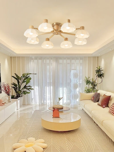 FloraAura - Ceiling Lamp with Flower Shape and Cozy Light Spread