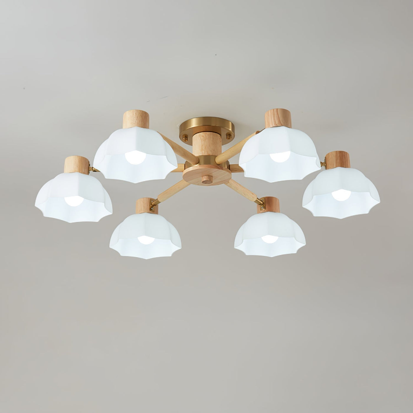 FloraAura - Ceiling Lamp with Flower Shape and Cozy Light Spread