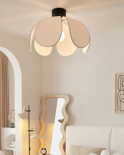 BloomLuxe - Ceiling Light with Elegant Fabric Petals and Warm Radiance