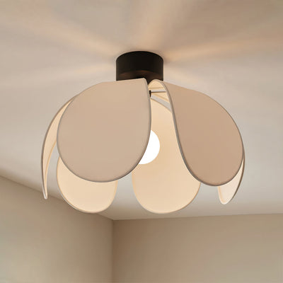 BloomLuxe - Ceiling Light with Elegant Fabric Petals and Warm Radiance