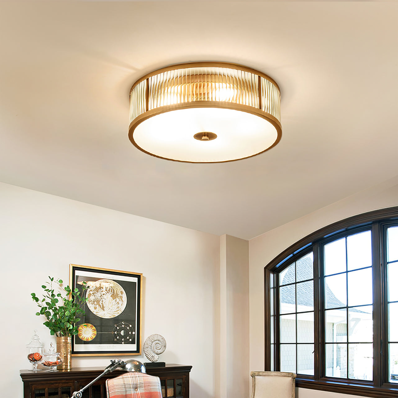 GenevaAura - Ceiling Lamp with Classic Charm and Inviting Light Spread