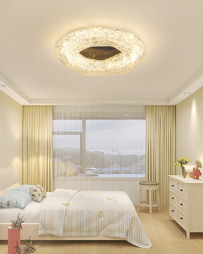 SculptureLuxe - Ceiling Light with Artistic Shape and Warm Glow