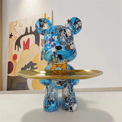 PawTag - Graffiti Bear Statue