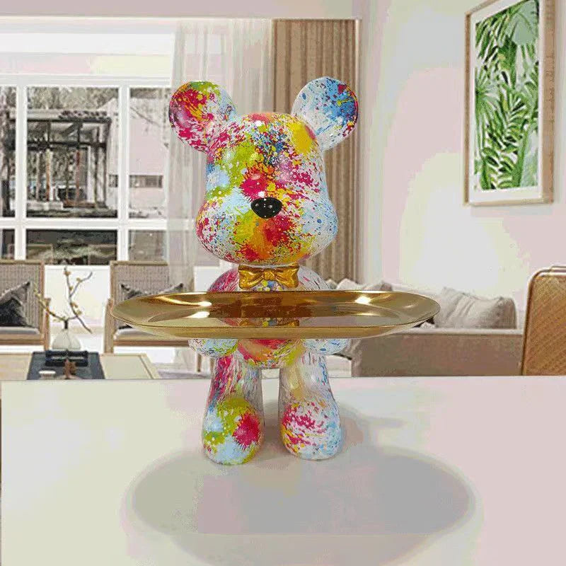 PawTag - Graffiti Bear Statue