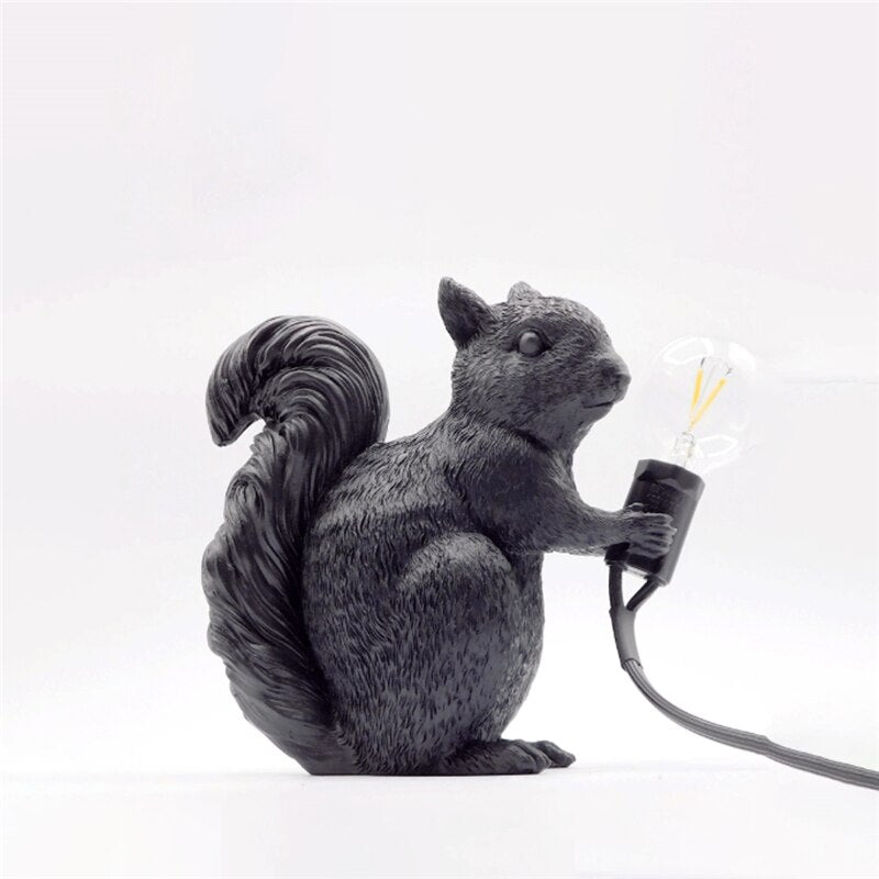 ForestGlow - Sophisticated Squirrel Lamp