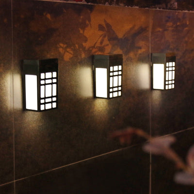 HikariGlow – Japanese-Inspired Solar Wall Light for Outdoor Serenity