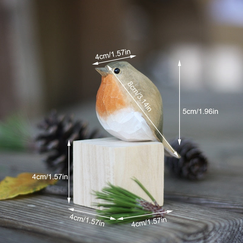 NordicFeathers - Elegant Wooden Bird Figurines