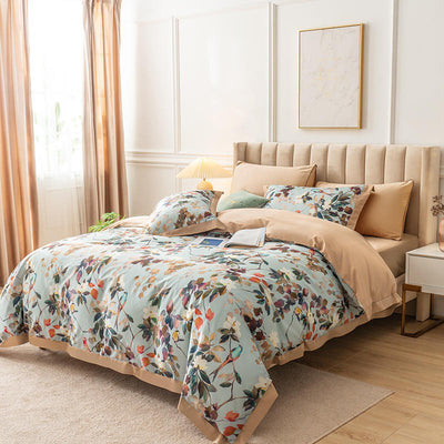 FloraPure - Egyptian Cotton Floral Bedding Set
