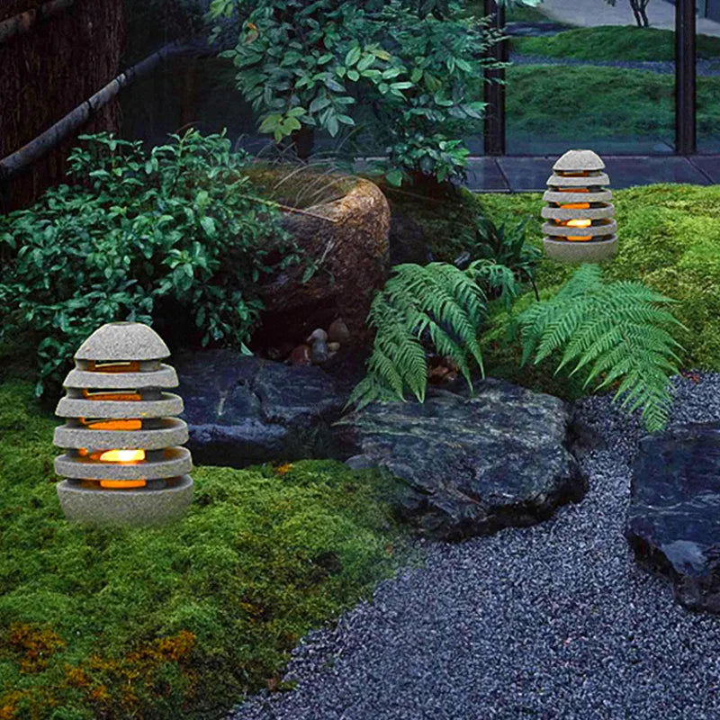 Japanese Style Outdoor Garden Lamp - Energy-Efficient LED Outdoor Light Fixture with 50,000-Hour Lifespan