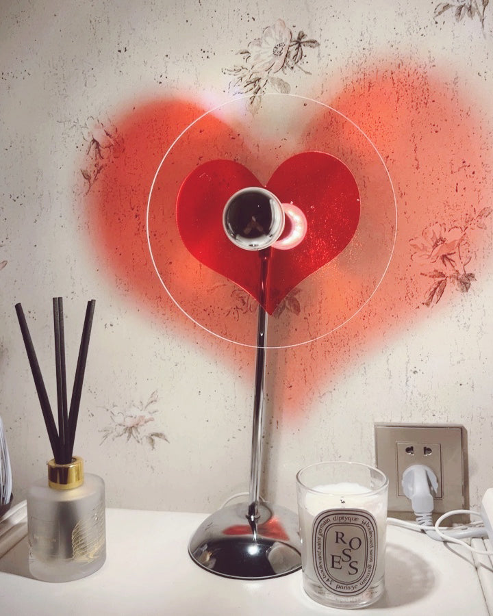 LoveGlow – Elegant Table Lamp with Rechargeable LED