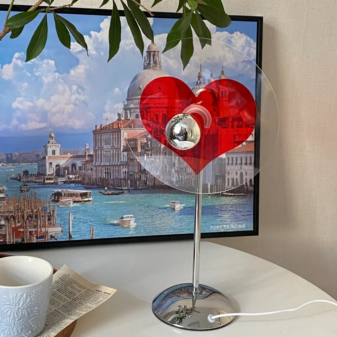 LoveGlow – Elegant Table Lamp with Rechargeable LED